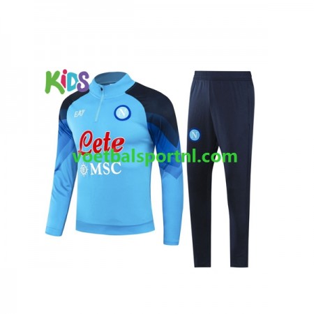SSC Napoli Kind Blauw Trainings Sweatshirt Pak 2023-24